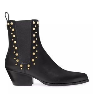 MICHAEL Michael Kors Kinlee 50MM Studded Leather Ankle Booties Size 7